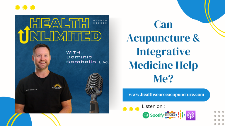 Episode #2 Health Unlimited Podcast-Can Acupuncture and Integrative Medicine Help Me?